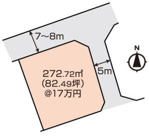 倉敷市山地　土地　1400万円　大建地所NX